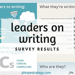 Leaders on writing: the survey