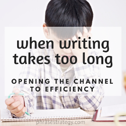 When writing takes too long